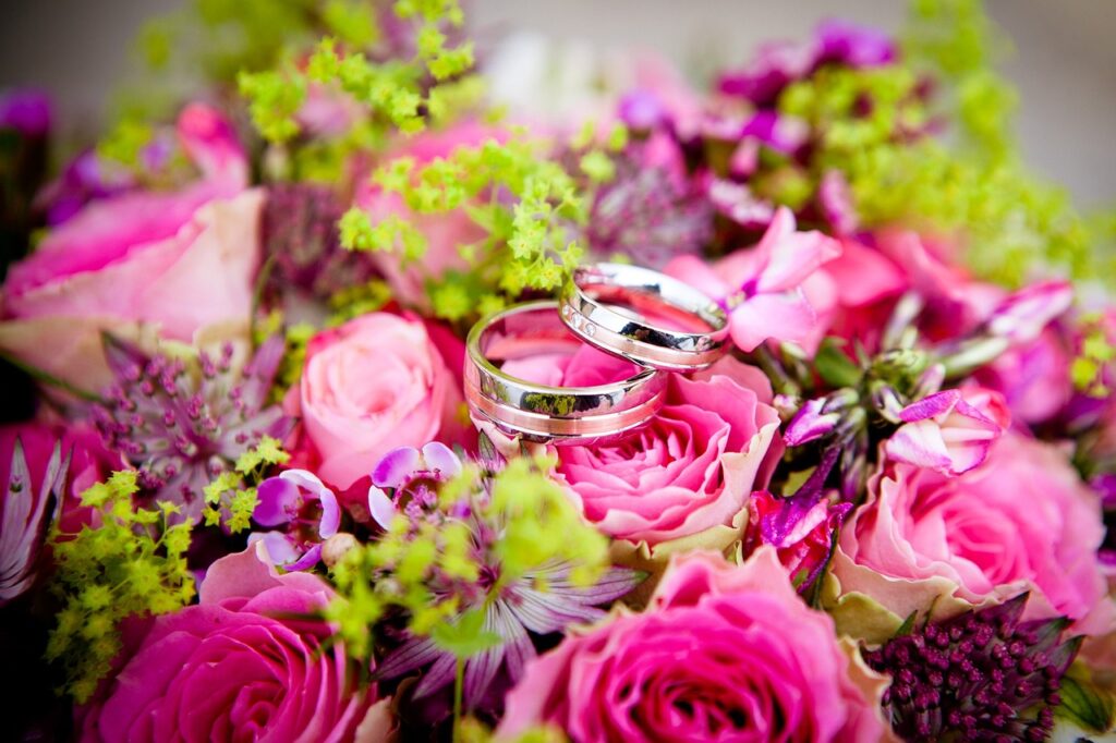 flowers, rings, flower wallpaper